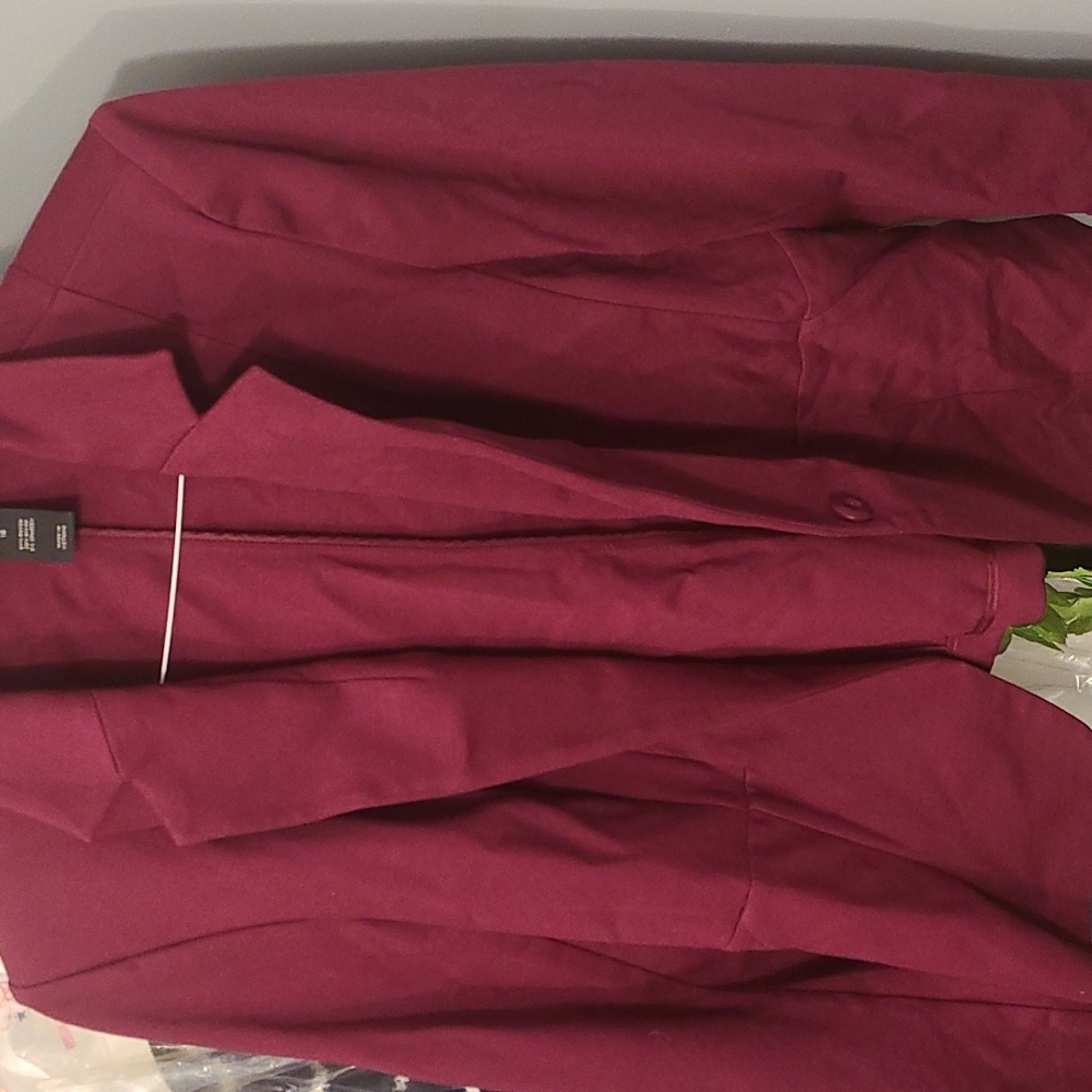 Burgundy blazer